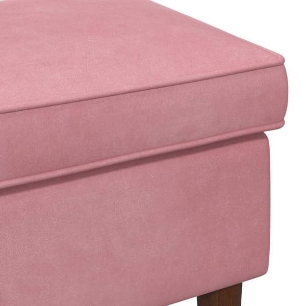 Maison Exclusive - Pouf Rosa 55 x 35 x 41 cm Velour