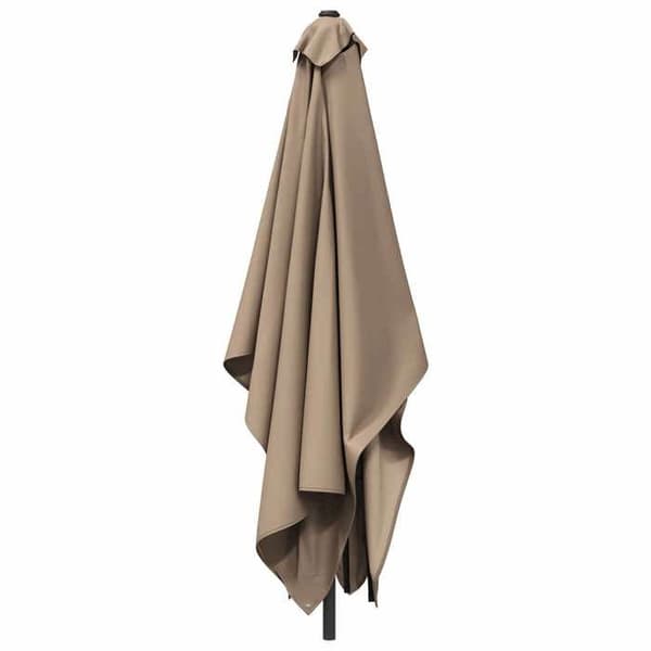 Maison Exclusive - Rektangulär Trädgårdsparasol 2 x 3 m Polyester Taupe