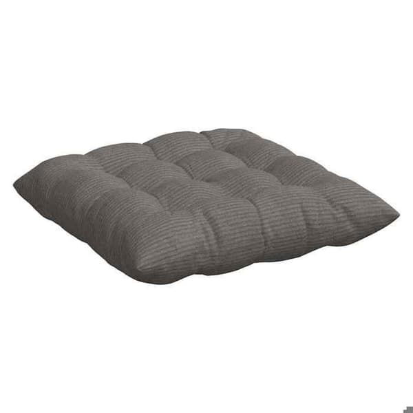 Sædehynder - EKSKLUSIV HUS - Sæt af 4 - 40x40x6 cm - Lys grå fløjl - Polyesterfyld Ljusgrått