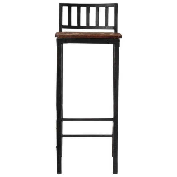 Maison Exclusive - Barstolar set om 2 i massivt återvunnet trä