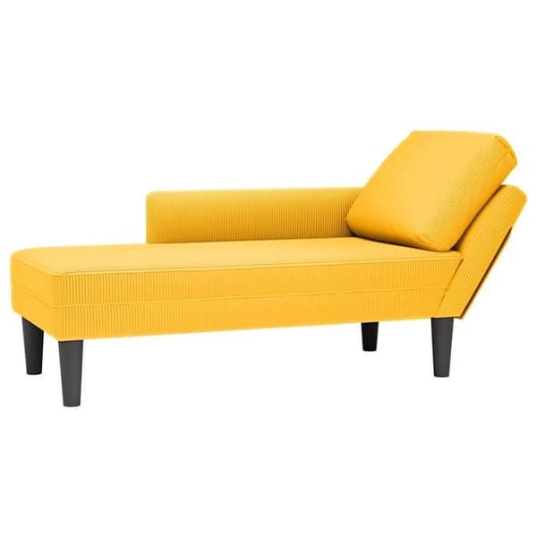 Maison Exclusive - Aurinkotuoli vaaleankeltaisella samettikankaalla