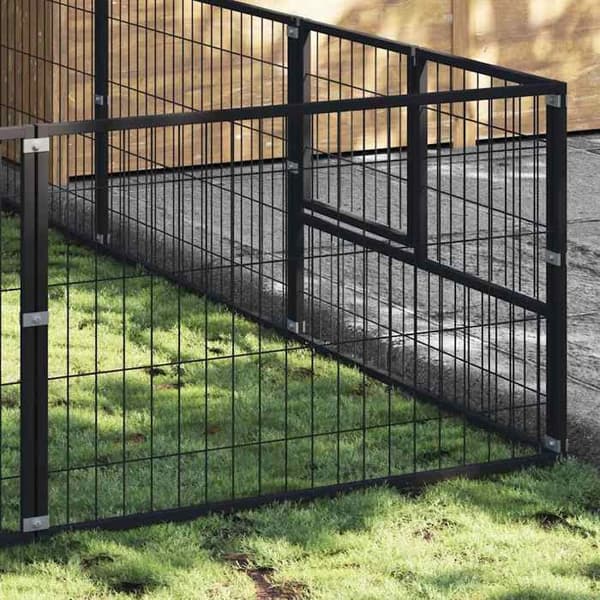Chenil - Eksklusiv Hus - Sort - Robust Stål - 700×300×70 cm (21 m²) Svart