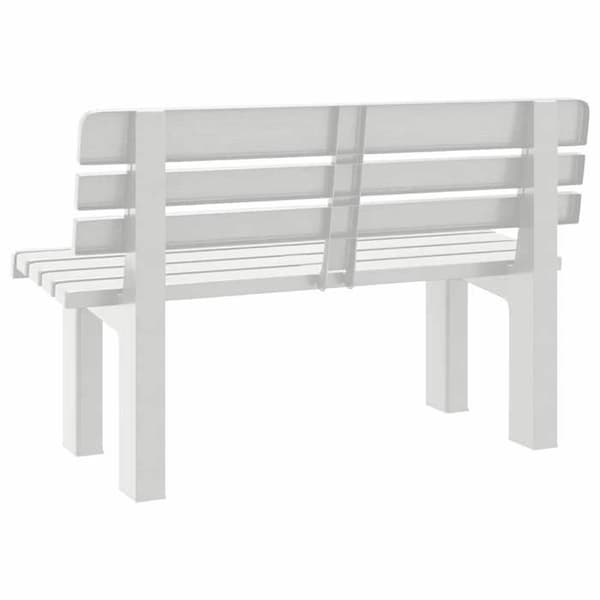 Maison Exclusive - Vit trädgårdsbänk 110x52x71 cm polypropen Vit