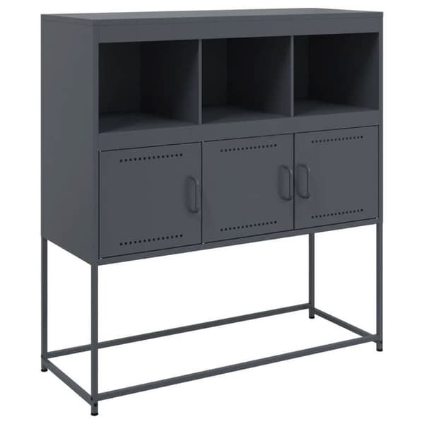 Maison Exclusive - Buffé antracit 100,5x39x107 cm stål