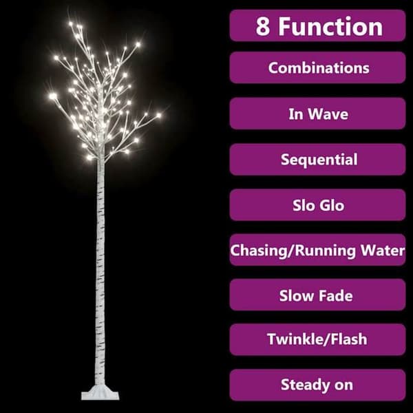 Maison Exclusive - Juletræ 220 LED kold hvid Pil 2,2 m Ind/Out Vit kyla