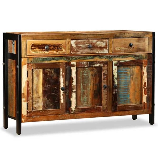 Maison Exclusive - Buffé i massivt återvunnet trä 120x35x76 cm