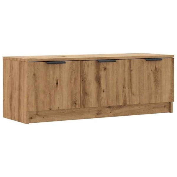 Håndlavet tv-møbel i egetræ 102x35x36,5 cm i ingeniørtræ37 [cm] Brun