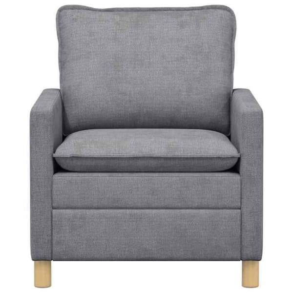 Maison Exclusive - Soffa Grå ljus 76 x 81 x 87,5 cm Polyester