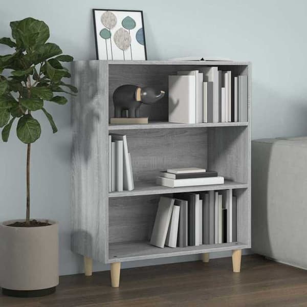 Buffet - EKSKLUSIVT HUS - Sonoma - Ingeniørtræ - Grå - 3 hylder grå