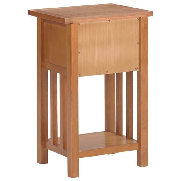 Maison Exclusive - Tidningsbord med låda 35x27x55 cm Solid ek