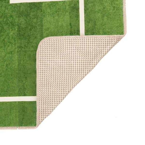 Barnmatta - Fotbollsplan - 160 x 230 cm - Polyester sammet - Maskintvätt 30°C grön