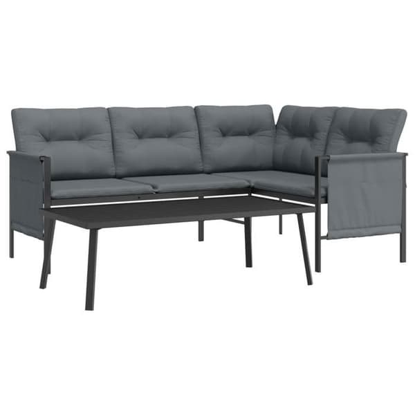 Maison Exclusive - Havegruppe 2 stk antracit stål