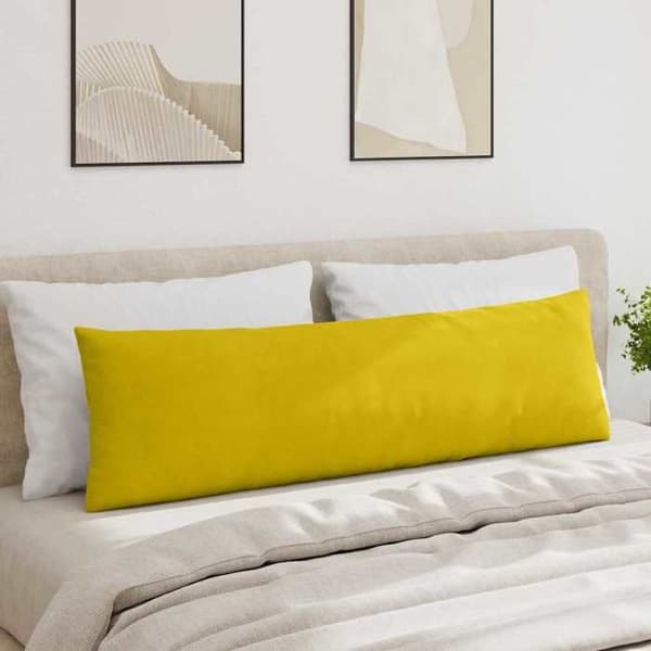 Maison Exclusive - Soffkuddar 2 st Gul 145 x 40 cm Gul