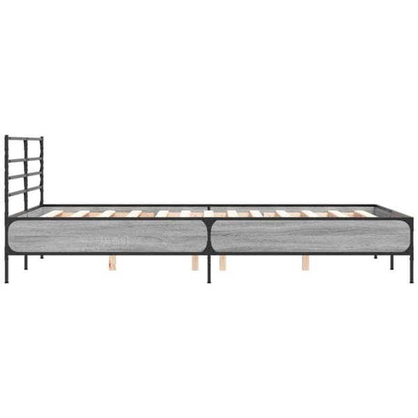 Maison Exclusive - Sengestel uden madras sonoma grå 135x190 cm Sonoma grå