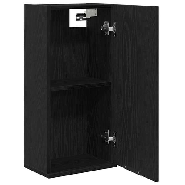 Maison Exclusive - Vægskab Sort Eg 32x20x67 cm Ingeniørtræ
