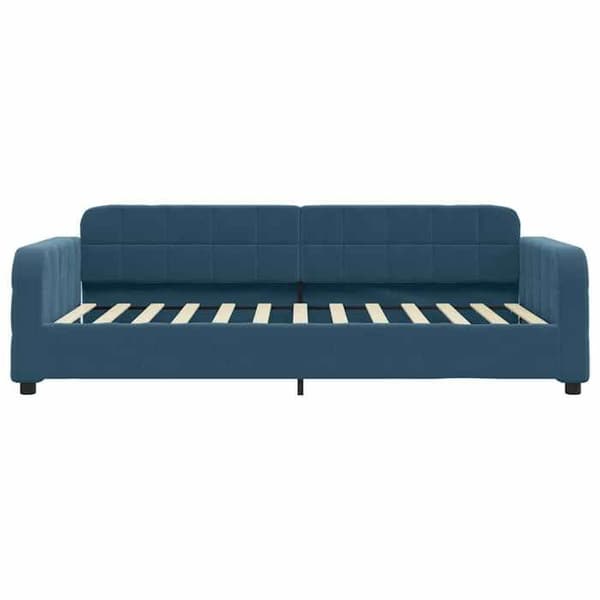 Maison Exclusive - Sängsoffa utan madrass blå 100x200 cm sammet Blå