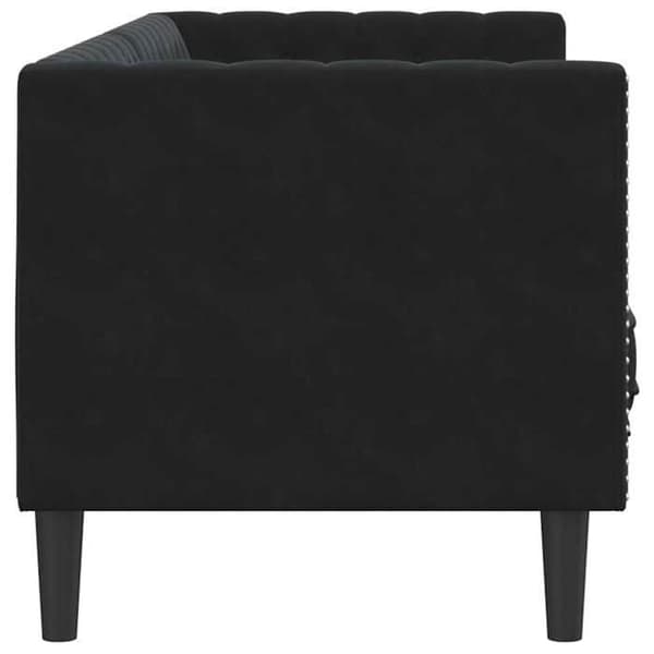 Maison Exclusive - Musta Sohva 194 x 74,5 x 70,5 cm Sametti