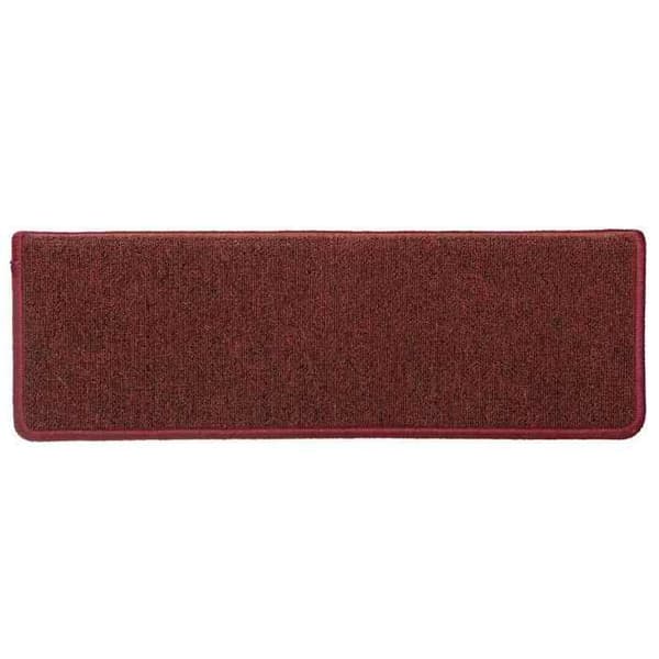 Maison Exclusive - Trappe tæppe 15 stykker 65 x 21 x 4 cm Bordeaux rektangulær kant
