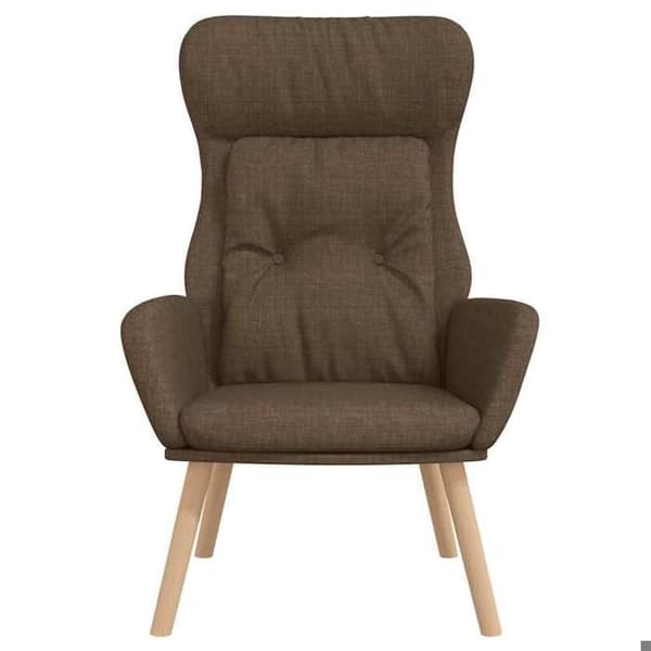 Maison Exclusive - Brun stof afslapningsstol