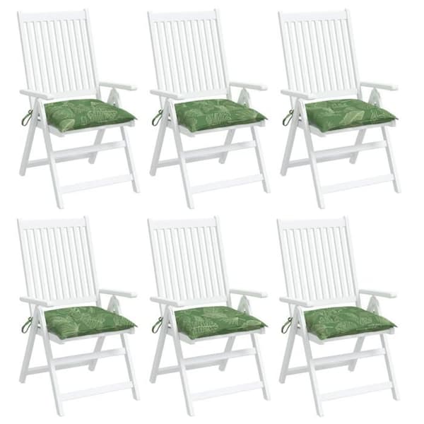 Maison Exclusive - Sædehynder sæt af 6 med bladmønster 50x50x7 cm