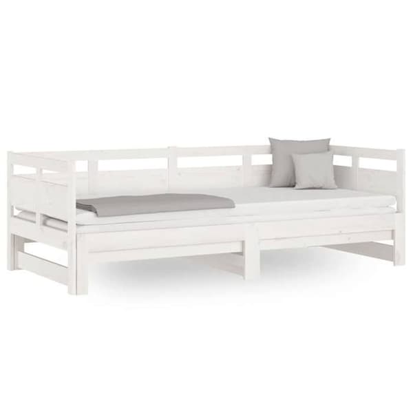 Maison Exclusive - Sovesofa uden madras hvid 2x(90x200) cm Vit