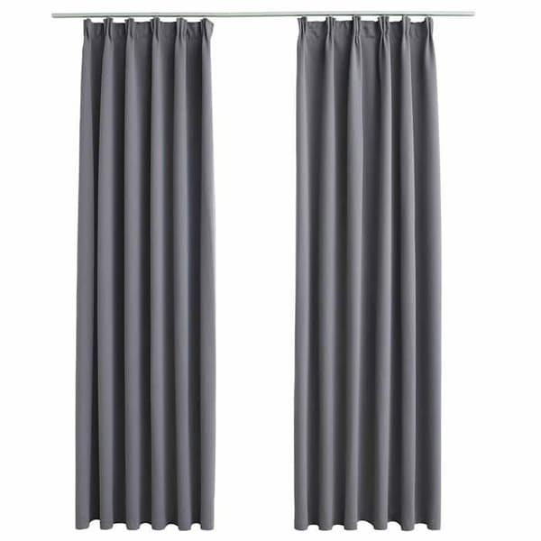 Valoeste - Exclusive-koti - Harmaa - 140 x 175 cm - Mukana koukut (2 kpl) Grå