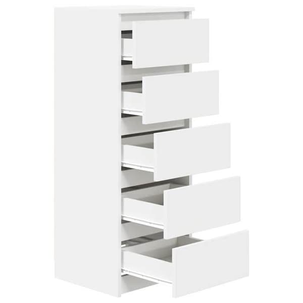 Maison Exclusive - Buffé med lådor vit 37,5x35x99 cm ingenjörsträ Vit