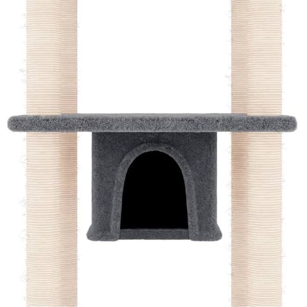 Maison Exclusive - Kattträd med sisal klöstrumpor Mörkgrå 169 cm Mörkgrå