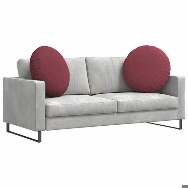 Maison Exclusive - Sittkuddar 2 st Tyg Bordeaux Ø60 x 21 cm Bordeaux