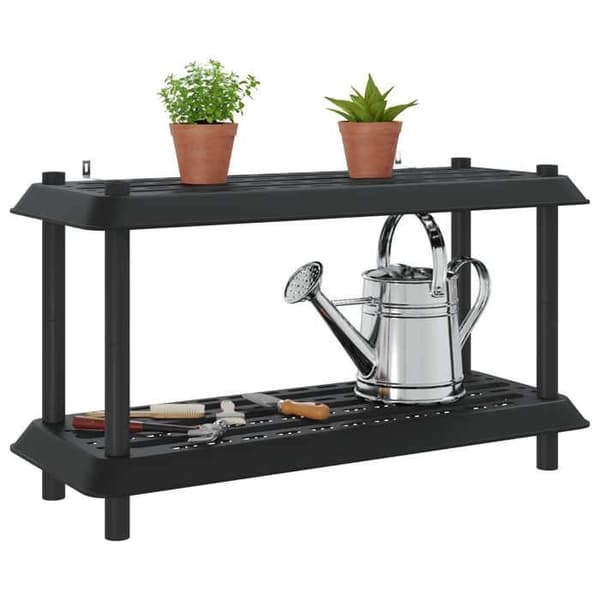 Opbevaringsenhed - EKSKLUSIV HUS - 2 niveauer - 100 x 40 x 55,5 cm - PP - Antracit antracit