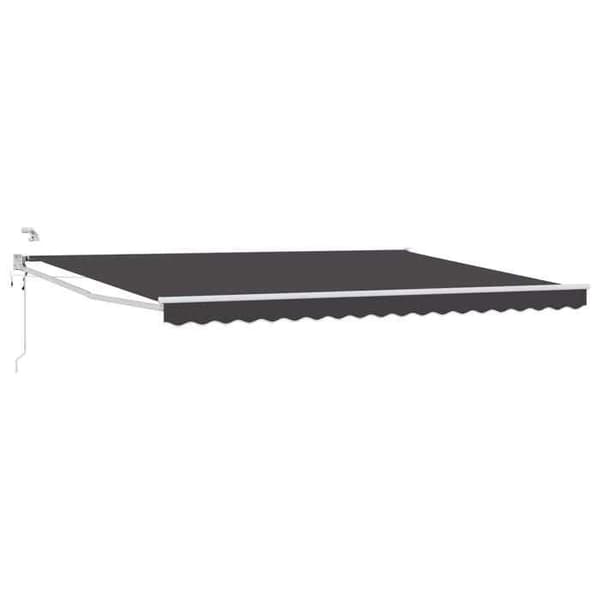 Maison Exclusive - Elektrisk utdragbar markis Antracit 5 x 3 m