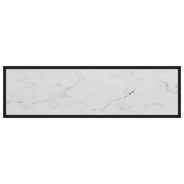 Maison Exclusive - Konsolbord Vit 120x35x75 cm Härdat glas Vit