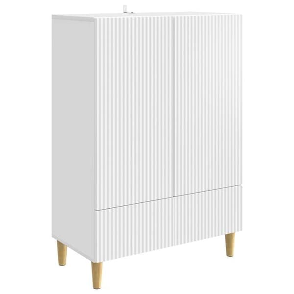 Maison Exclusive - Buffé Vit 66 x 34,5 x 95 cm Ingenjörsträ Vit