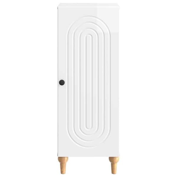 Maison Exclusive - Buffé Vit glänsande 33 x 34,5 x 90 cm Ingenjörsträ
