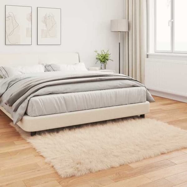 Tæppe - EKSKLUSIVT HUS - TAFALLA - Beige - Polyester - 160 x 160 cm beige