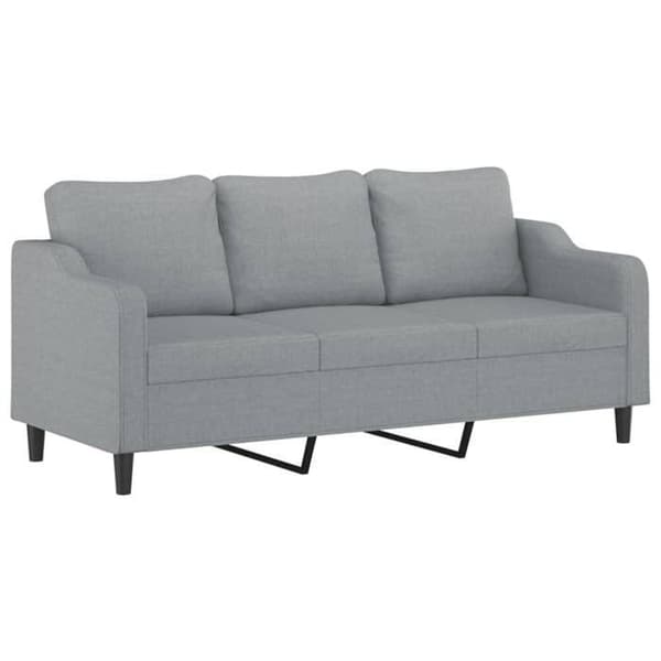 Maison Exclusive - Sæt af 3 sofaer med lysegrå puder i stof