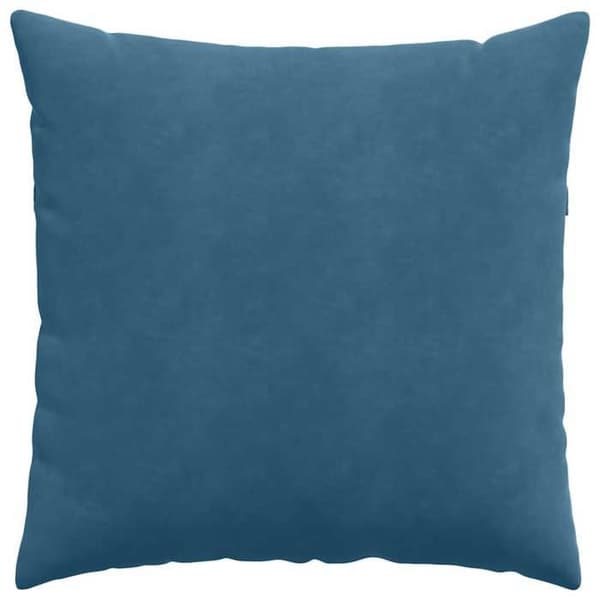 Sofa puder - EKSKLUSIV HUS - Moderne - 80 x 80 cm - Blå fløjl - Sæt af 2 Blå