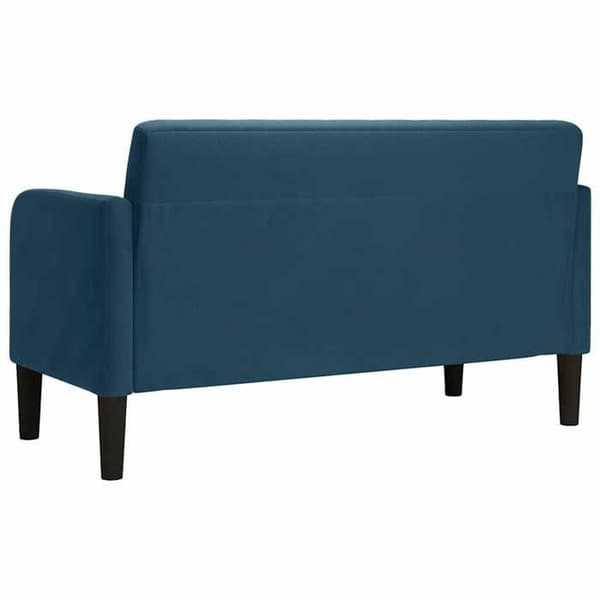 Maison Exclusive - Sofa med chaiselong blå 109 cm fløjl