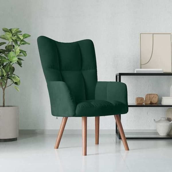 Maison Exclusive - Mørkegrøn Velour Relax stol
