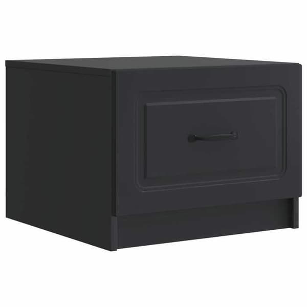 Maison Exclusive - Sort sofabord 49 x 50 x 37 cm Ingeniørtræ