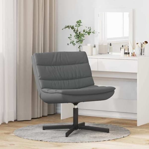 Maison Exclusive - Snurrstol Grå 63 x 75 x 76 cm Syntetläder Grå
