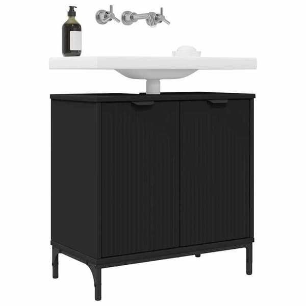 Maison Exclusive - Sort Badeværelsesvaskeskab 60,5 x 33,5 x 61 cm Svart