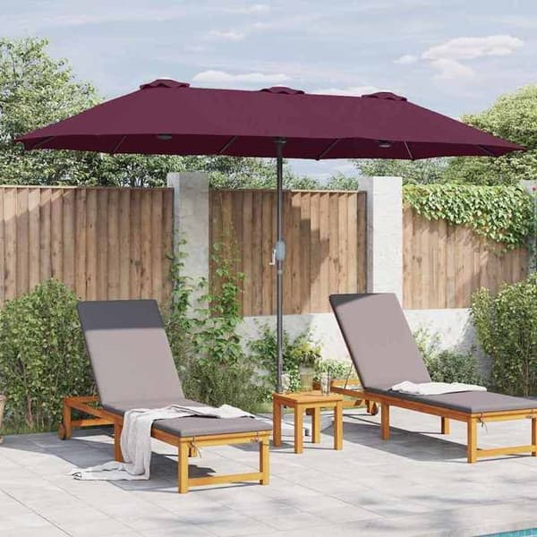 Maison Exclusive - Haveparasol 370 x 197 x 239 cm Polyester og Aluminium