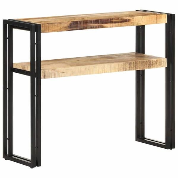 Maison Exclusive - Konsolbord 90x30x75 cm Rå mangoträ