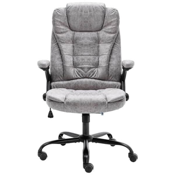 Maison Exclusive - Vaaleanharmaa keinonahkatuoli ljusgrått