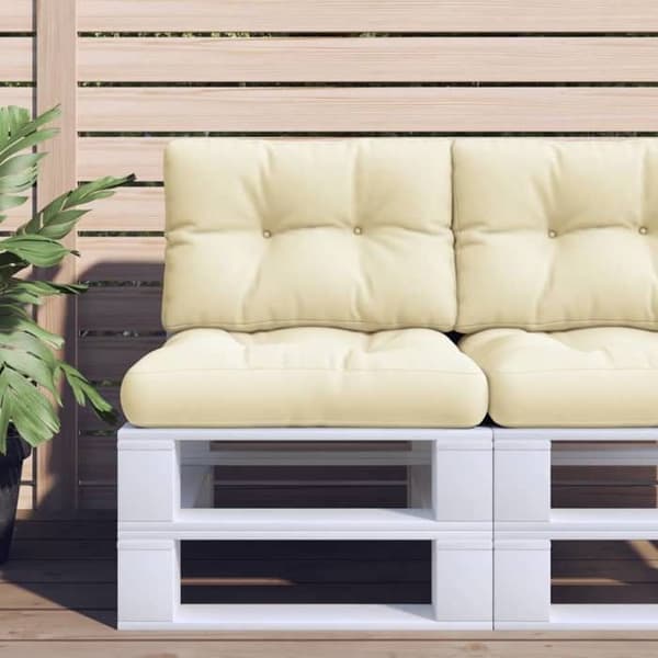 Pallkuddar - EXKLUSIV HEM - 50x50 cm - 2-pack - Kräm - Vattentålig Grädde