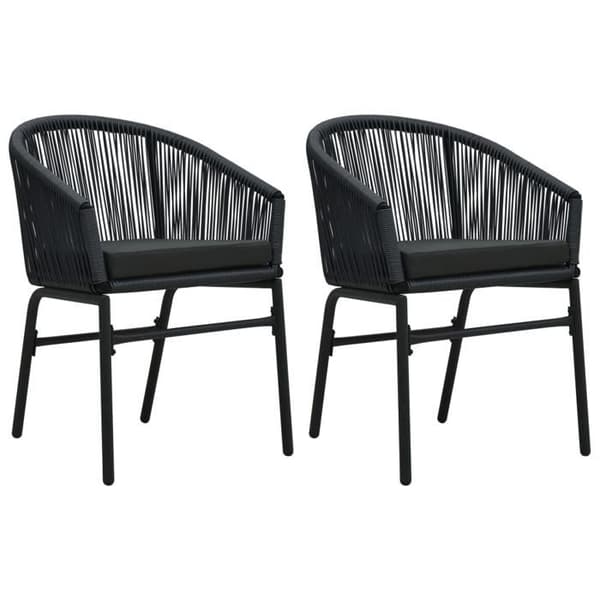 Maison Exclusive - Have spisebordssæt 3 dele Sort