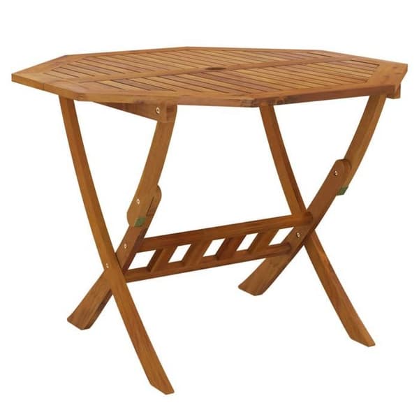 Maison Exclusive - Fällbord för trädgård 90x75 cm i solid akaciaträ