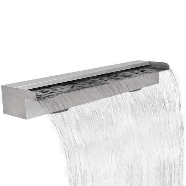 Maison Exclusive - Rektangulär vattenblad för pool i rostfritt stål 90 cm
