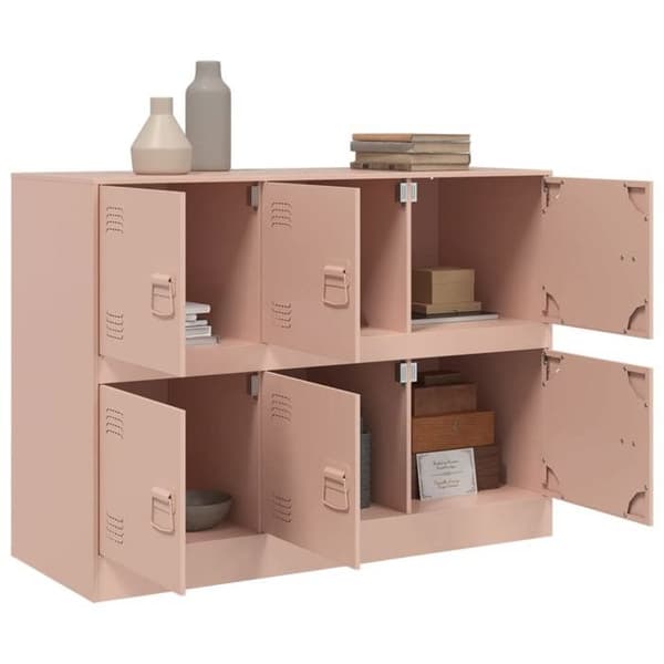 Maison Exclusive - Buffet rosa 99x39x73 cm stål